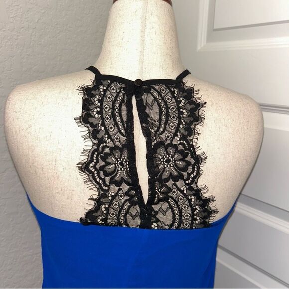 Japna Racerback Lace Sleeveless Shirt Blouse Top - Picture 3 of 9